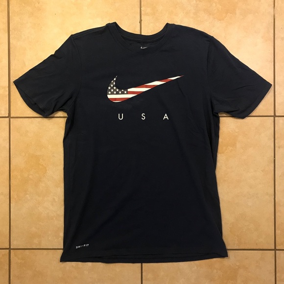 nike swoosh flag t shirt